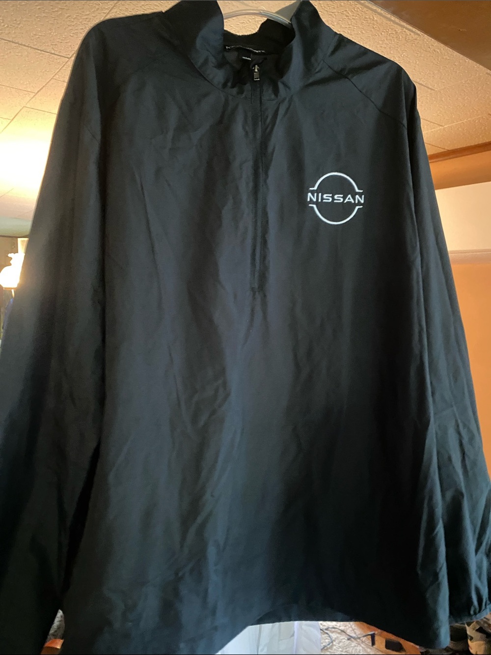 Nissan Black Logo Windbreaker Pullover- Port Authority
